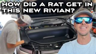 Dead Rat in a Brand New Rivian R1S?! 😳 Full Diagnosis + Frunk Removal