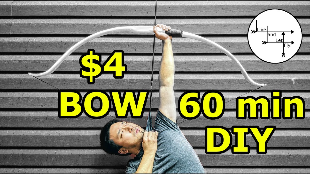 How to make a 4 PVC Recurve Bow in 60mins JimBow Jim Bow SN001