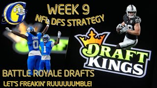 NFL WEEK 9 DFS STRATEGY &amp; LINEUP BUILDS (DraftKings &amp; Underdog)