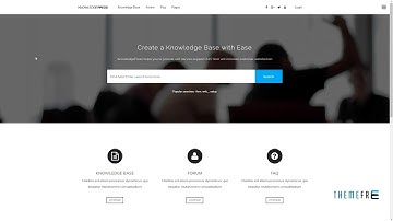 Knowledge Base Helpdesk Wiki FAQ WordPress Theme      Glanville Sam