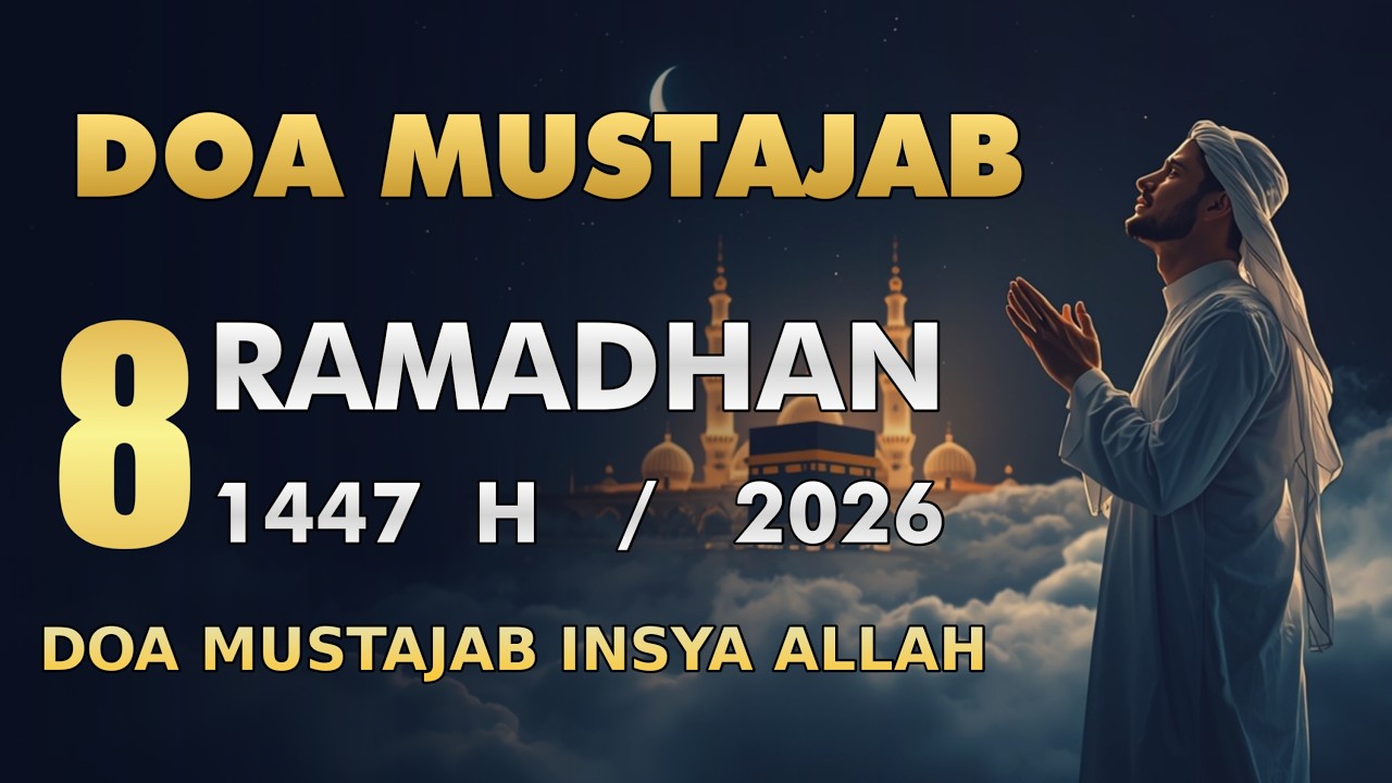 DOA MUSTAJAB 8 RAMADHAN 1447H | Lirik Arab dan Terjemah