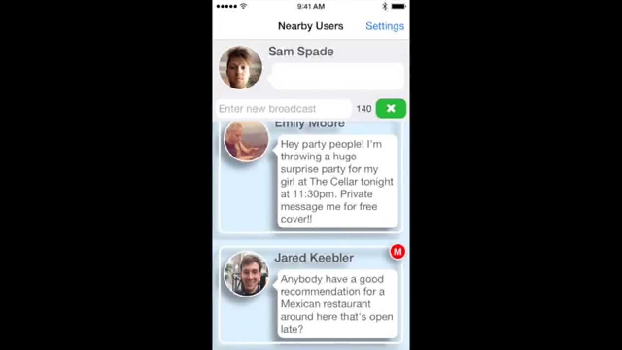 PingPong - A Nearby Connections App for iOS