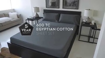 Malouf 600 Thread Count Egyptian Cotton Sheet Set