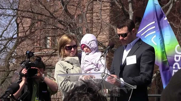 Anthony MacDonald speaking at Queen's Park rally f...