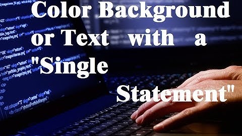 Color the Background and Text in C/C++