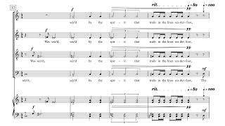 Christopher Jessup - "As I Ebb'd with the Ocean of Life" for SATB Choir A Cappella [Score Follower]