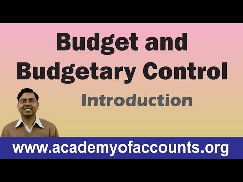 Budget And Budgetary Control || Cost And Management Accounting