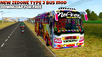 Download Zedone Type 2 Bus Mod In Bus Simulator Indonesia - Bussid Bus Mod - Bussid Car Mod - BUSSID