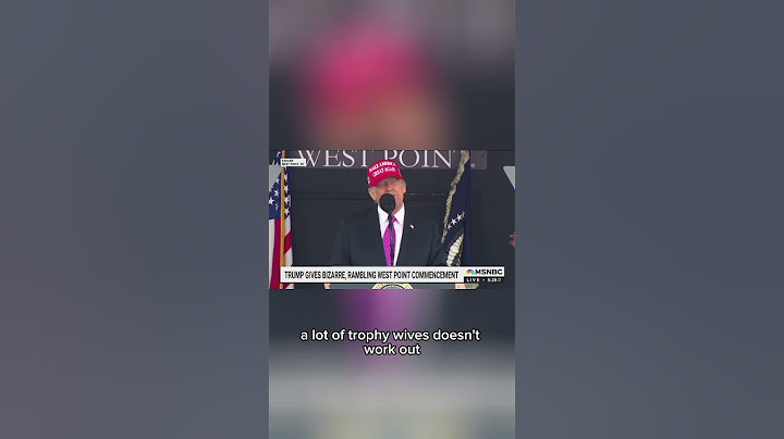 Trump’s rambling West Point speech