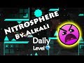 Geometry dash  nitrosphere by alkali  daily level 234 all coins