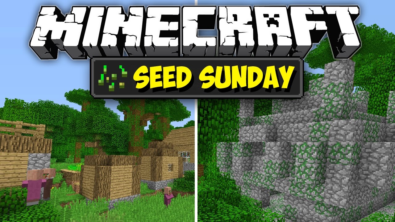 Minecraft 1 10 2 Jungle Village Temple More Seed Sunday Ep1 Youtube