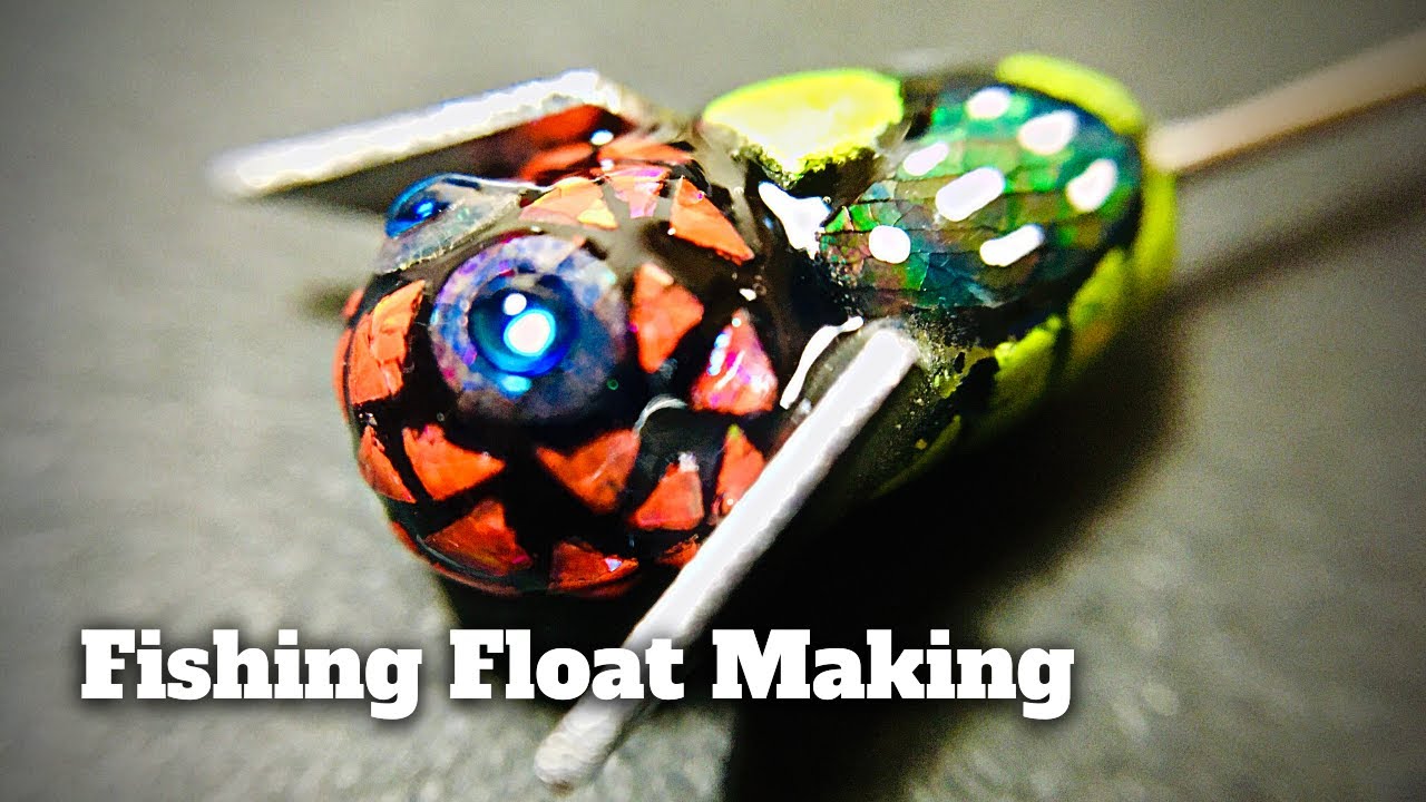 螺鈿風自作たなご浮きの作り方紹介【釣り道具づくり#35】Fishing Float Making.