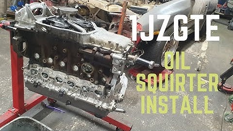 1JZGTE oil squirter installation.