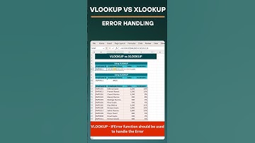 Vlookup Vs Xlookup? #excel #shorts