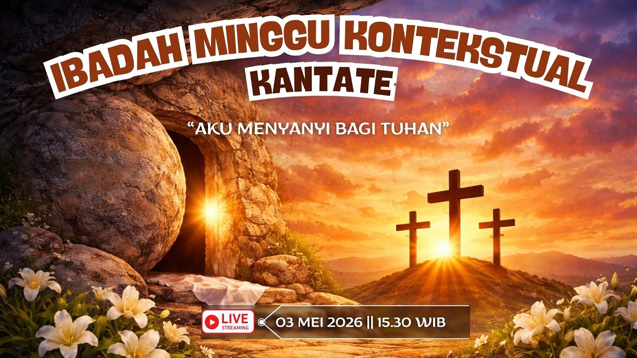 Ibadah kontekstual Minggu Kantate, Minggu 03 Mei 2026 | Jam 15.30 WIB (Live Streaming)