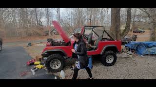 BEHIND THE SCENES TRYING TO GET THE CJ7 JEEP TO CRANK