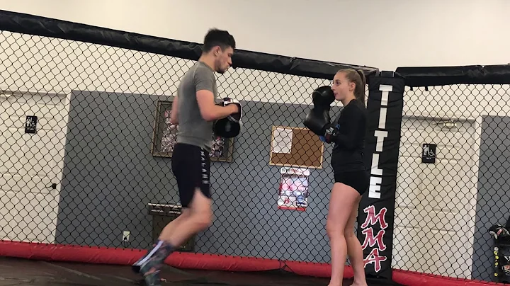 Hitting mitts with @Alex Harrell