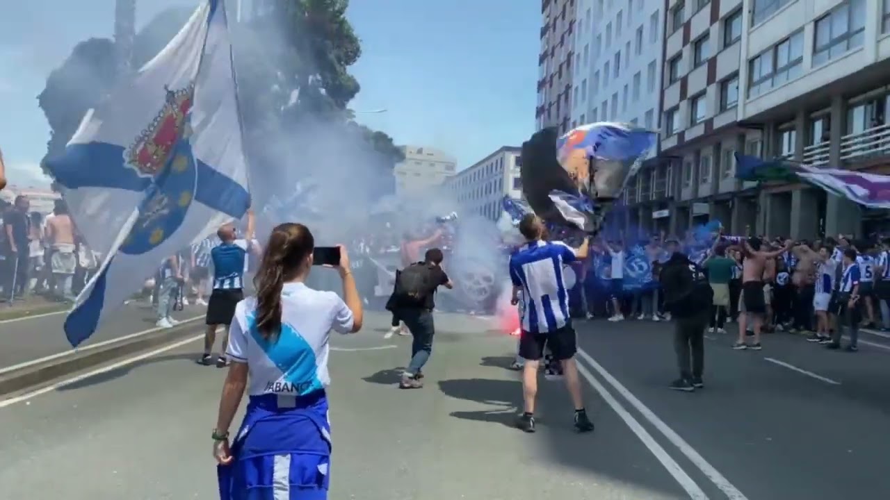 Riazor Blues en la previa del Deportivo - Albacete final playoff de ascenso a 2ª