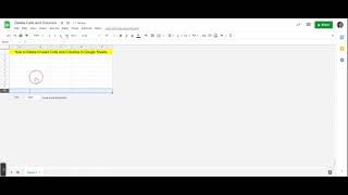 Delete Unused Cells and Columns in Google Sheets