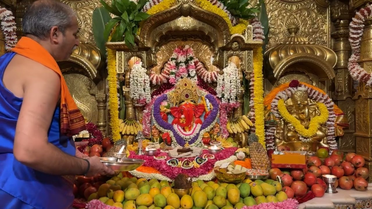 श्री सिद्धिविनायक LIVE आरती दर्शन | Siddhivinayak Ganpati Dadar Aarti🙏🏻 ०३/०३/२०२६🛕