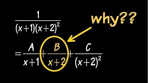 This is how we partial fraction, repeated linear factors, "build up the power"