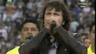 Himno nacional argentino por Andres Ciro Martinez en el monumental (Partido Argentina-Canada) chords