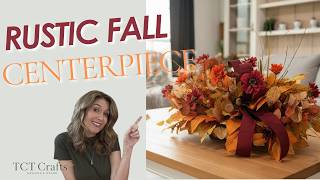 Rustic Fall Floral Table Centerpiece