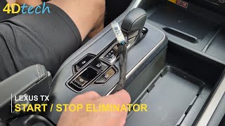Lexus TX DISABLE Auto Start/Stop Feature - Turn ON and OFF permanently! [2024-2026]