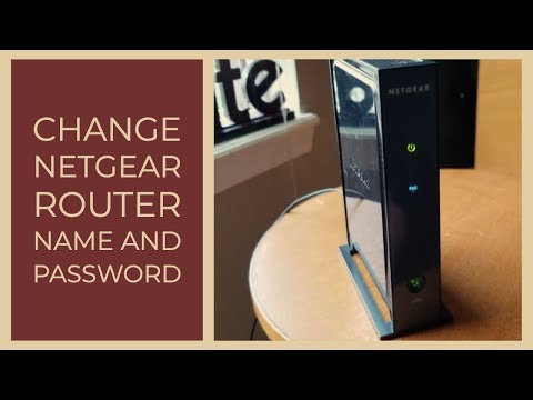Como mudar Netgear Modem Router Nome e senha