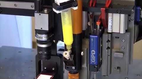 Fluid Dispense - LED Encapsulation with Syringe Mixer or Agitator