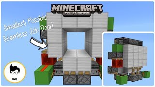 Minecraft PE SMALLEST 2X2 SEAMLESS FLUSH PISTON DOOR (PE/Xbox/Windows10/Switch)