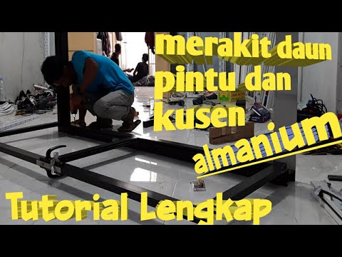  cara  mudah membuat pintu  aluminium  YouTube