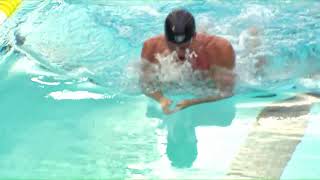 David Abrahams Comes Out On Top In The 100M Breaststroke