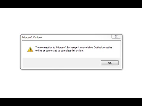 Fix The Connection to Microsoft Exchange is Unavailable