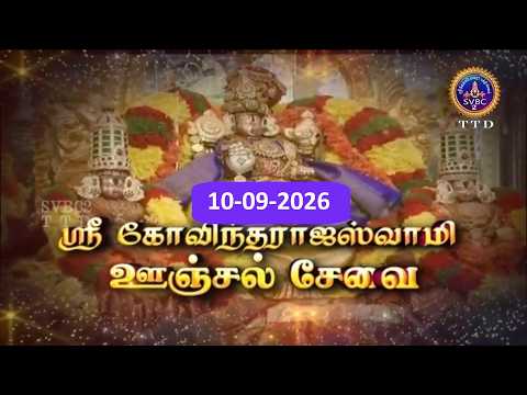 GT Sri Govindarajaswamy vari Unjal seva || Tirupati || SVBC2 TAMIL || 10-09-2026 || SVBC TTD