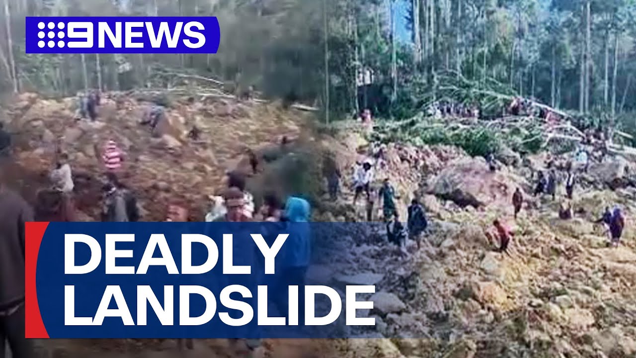 Hundreds feared dead after landslide hits Papua New Guinea village | 9 News Australia