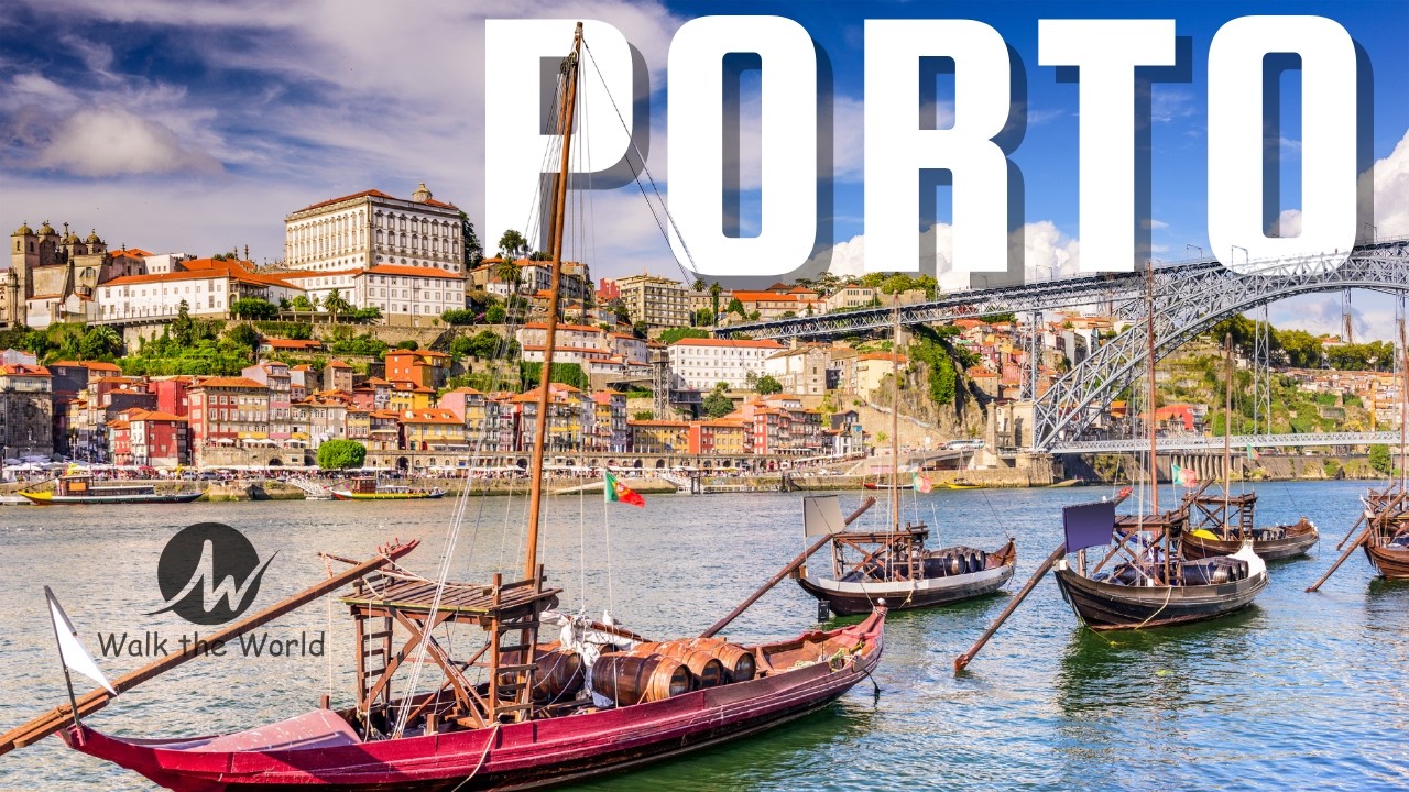 Walking in Porto - Portugal - Historic Streets | Ambient Street Sounds 4K