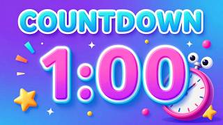 1 Minute Timer for Kids | Fun Countdown Timer with Music