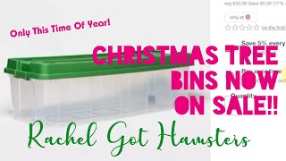 Hamster PSA - Christmas Tree Bins & 50 Gallon Stackers On Sale!