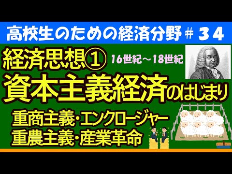 【高校生のための政治・経済】経済思想①資本主義経済のはじまり#34