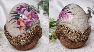 Easter egg 🌿 Decoupage 🌿 Mixedmedia🌿 Tutorial