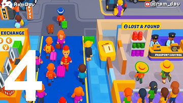 Airport Idle Gameplay Walkthrough Part 4 - Airport Sim Tycoon