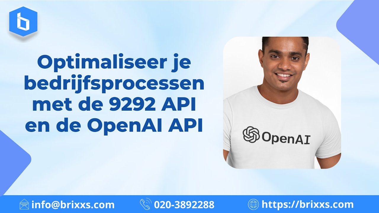 Optimaliseer je bedrijfsprocessen met de 9292 API en de OpenAI API ...