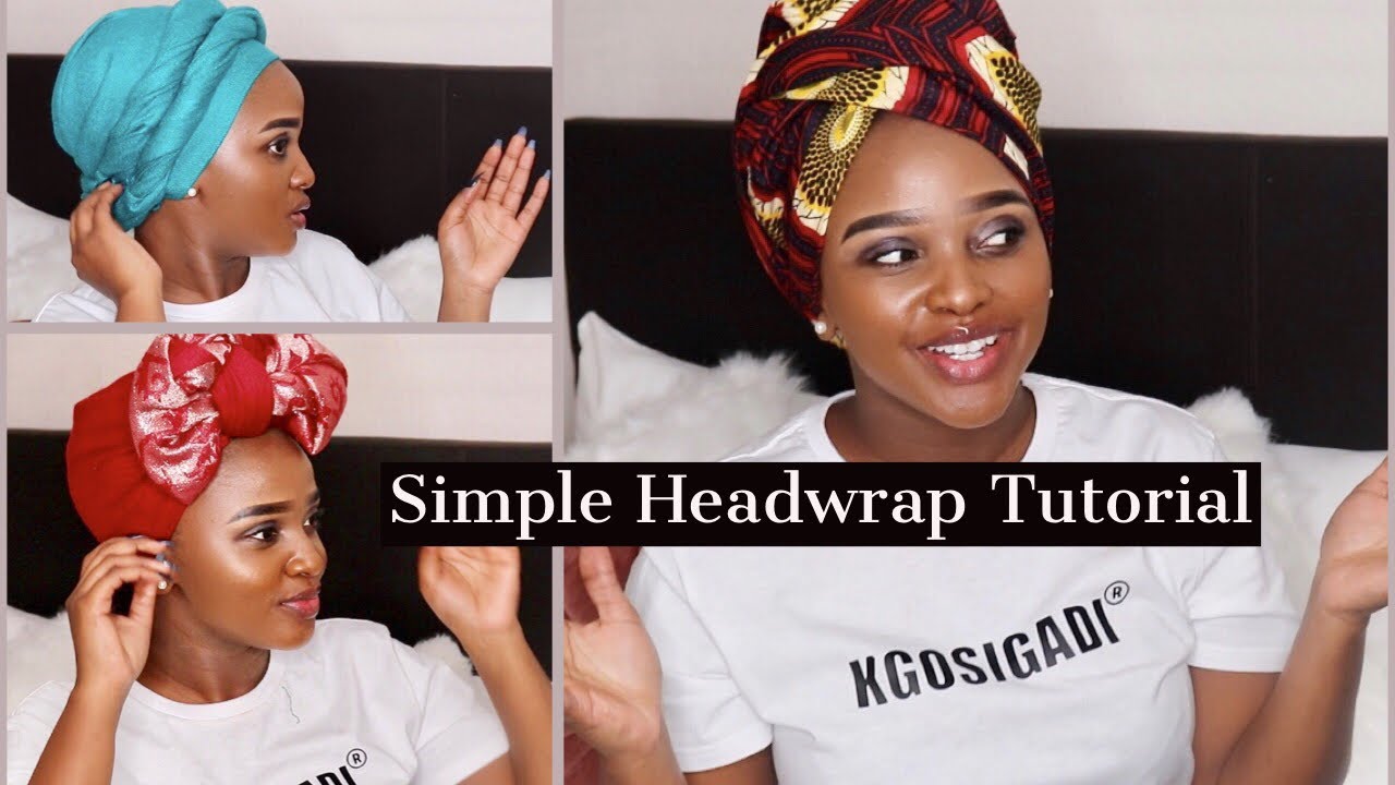 How To Tie A Headwrap - YouTube