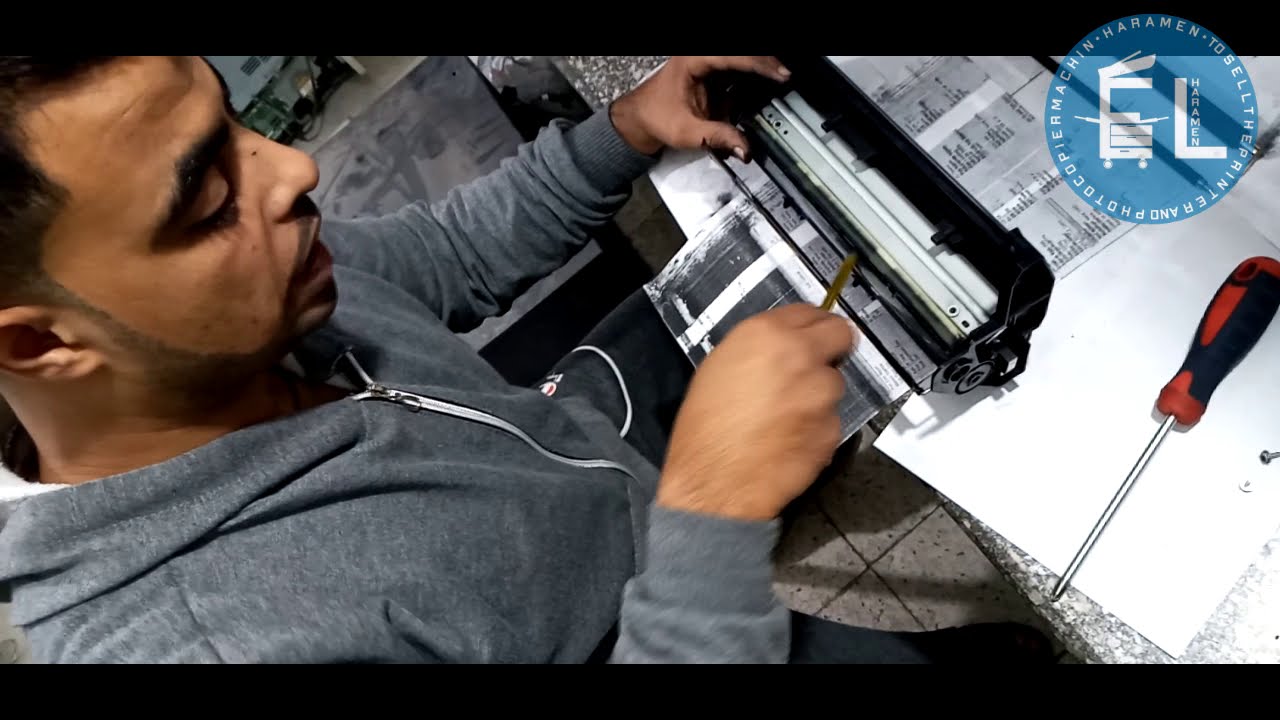 عطل تسويد على الورقه في طابعه 4310     فك وتركيب وشرح لكل المكونات الجزء الاول