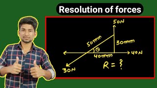 Lec-5//Resolution of Force numerical problem//engineering mechanics