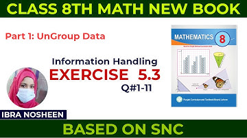 8Th Class Math New Book 2023 Exercise 5.3 || Class 8 Math Chapter 5 Ex 5.3 || SNC || Part(1)