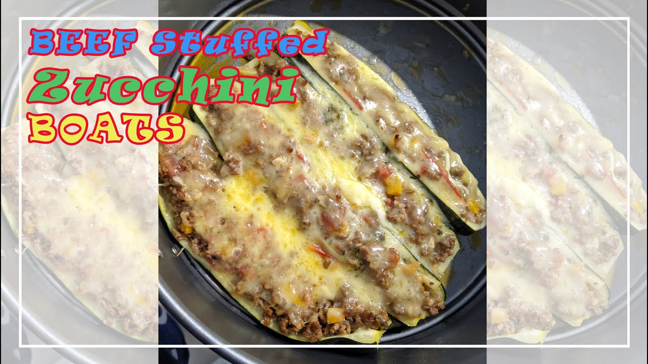 Beef Stuffed Zucchini Boats / Healthy, Easy & Yummy YouTube