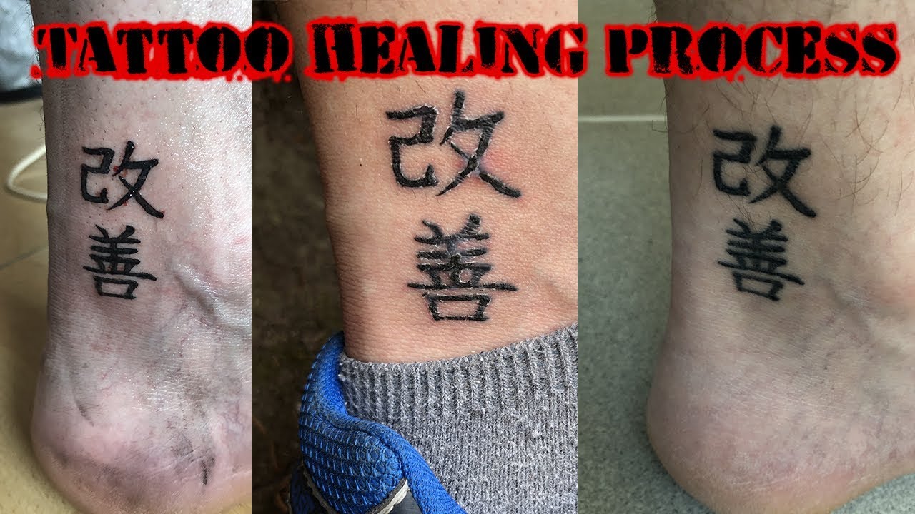 Tattoo Healing Process Time Lapse Youtube