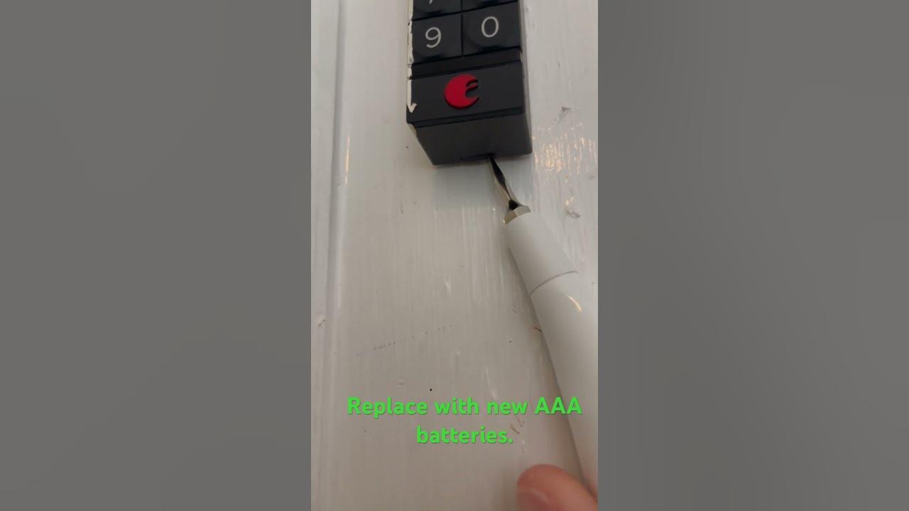 How to replace batteries on August lock keypad YouTube